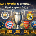 Top 5 favorita za osvajanje Lige šampiona 2025