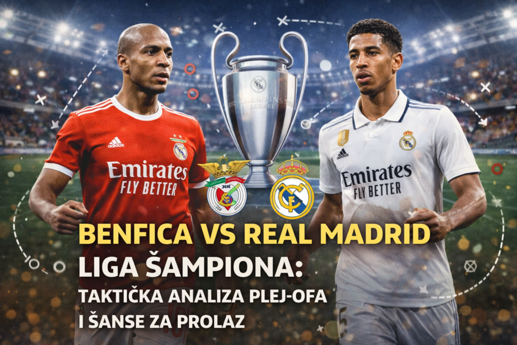 Benfica vs Real Madrid Liga šampiona: taktička analiza plej-ofa i šanse za prolaz