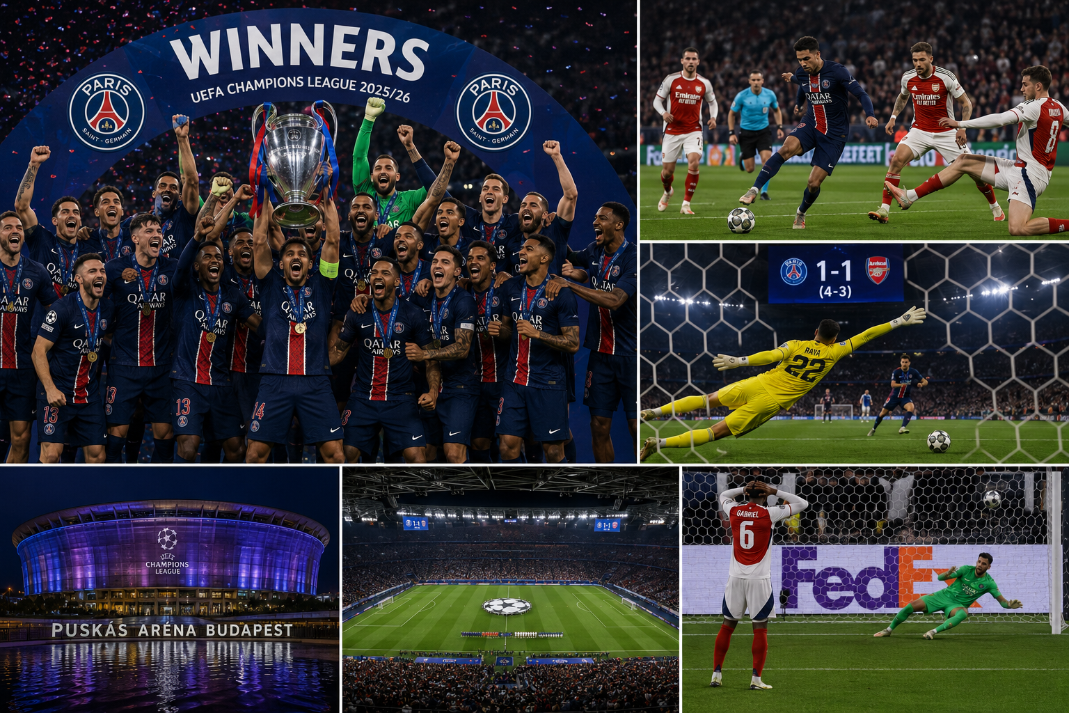 Finale Lige šampiona 2026: PSG odbranio titulu posle drame na penale